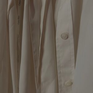 calvin klein tie-up casual shirt/coverup